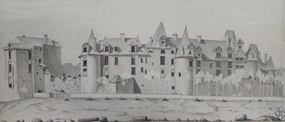 Das Schloss von Châteaubriant von Eugène Viollet-le-Duc von Eugène Viollet le Duc
